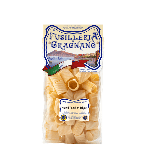 Massa Italiana Gragnano Mezzi Paccheri Rigato 500g